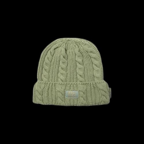 Advisory Board Crystals Cable Knit Beanie 'Green'