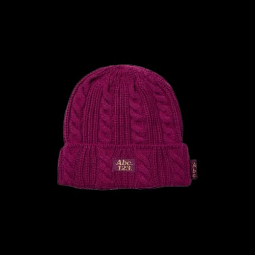 Advisory Board Crystals Cableknit Beanie 'Purple'