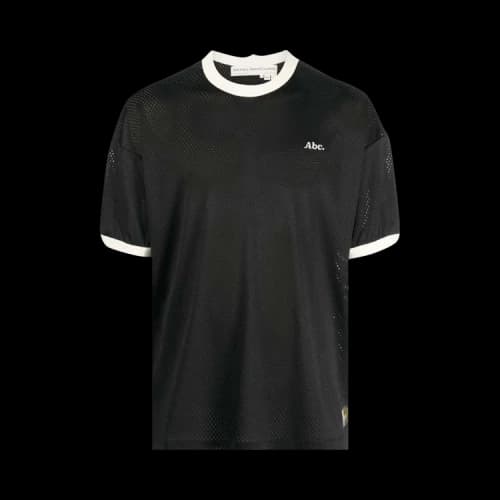 Advisory Board Crystals Mesh Short-Sleeve Ringer Tee 'Anthracite Black'