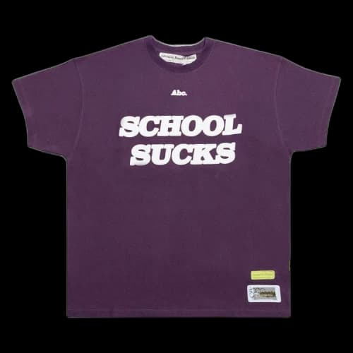 Advisory Board Crystals School Sucks T-Shirt 'Purple'