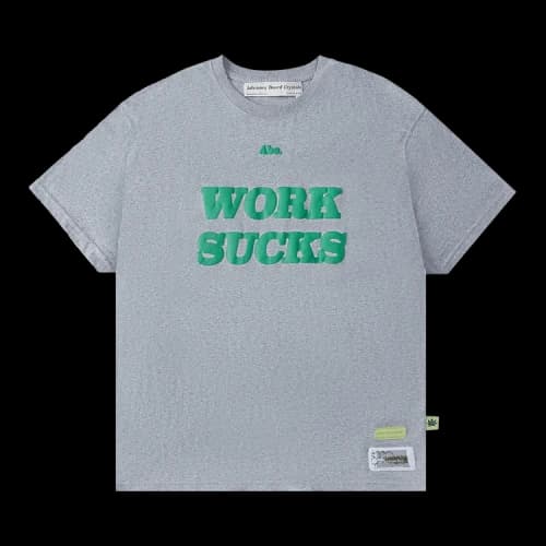 Advisory Board Crystals Work Sucks T-Shirt 'Heather Grey'