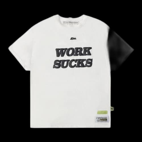 Advisory Board Crystals Work Sucks T-Shirt 'White'