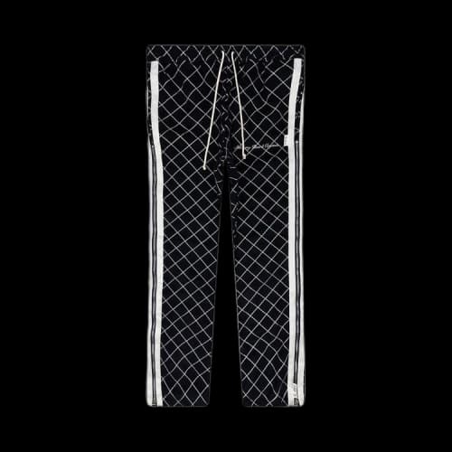 Advisory Board Crystals Diamond Chain Stitch Quilted Breakaway Pants 'Navy'