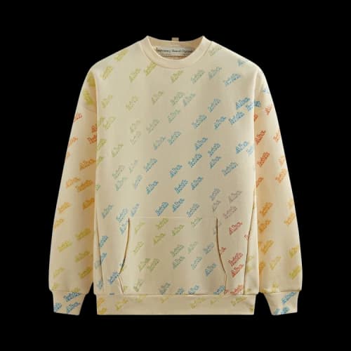 Kith For Advisory Board Crystals Rainbow Print Crewneck 'Cream'