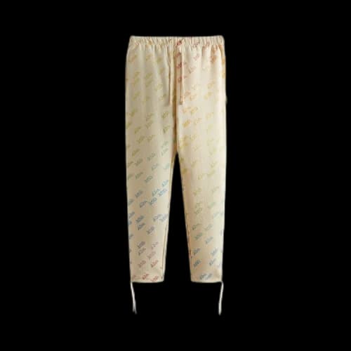 Kith For Advisory Board Crystals Rainbow Print Sweatpant 'Cream'
