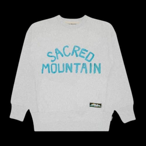 Advisory Board Crystals Sacred Mountain Souvenir Sweatshirt 'Light Grey'