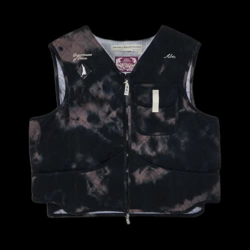 Advisory Board Crystals Quilted Sticks And Stones Cargo Vest 'Black'