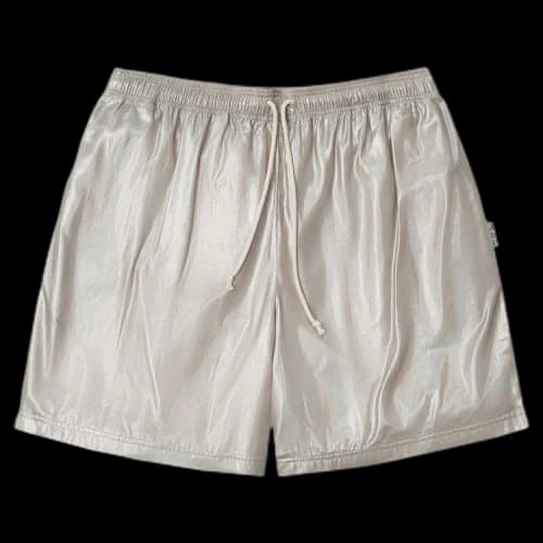 Advisory Board Crystals Liquid Metal Shorts 'Silver'