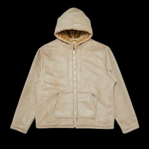 Advisory Board Crystals Ecopel Sheepskin Zip Up Jacket 'Ecru'