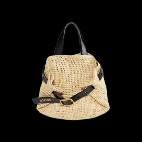 Loewe Mini Punch Hole Shopper Bag 'Natural'