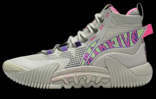 Li-Ning BadFive 2 High 'Grey Purple Green'