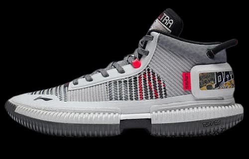 Li-Ning BadFive 3 Ultra Mid 'Grey Red'