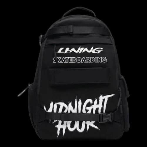 Li-Ning Skateboard Backpack 'Black White'
