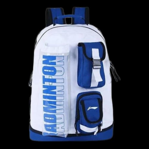 Li-Ning Graphic Multi Pocket Badminton Backpack 'White Blue'