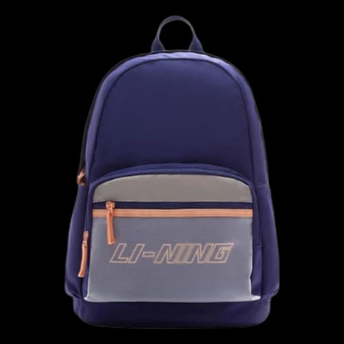Li-Ning Color Block Graphic Backpack 'Blue Grey'