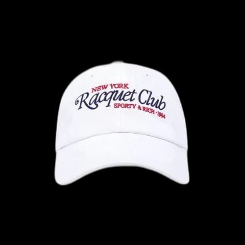 Sporty & Rich 94 Racquet Club Embroidered Hat 'White'