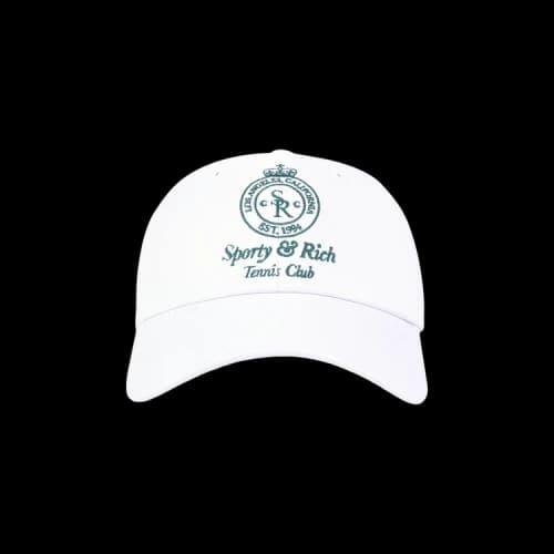 Sporty & Rich Crown Tennis Hat 'White'