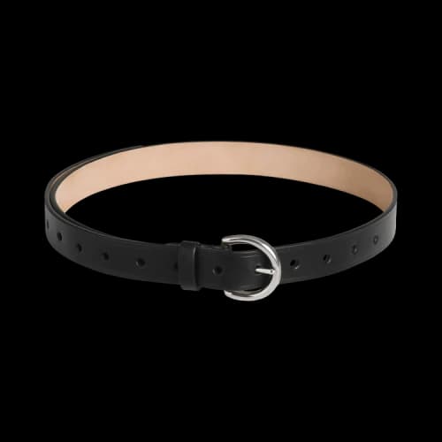 Phoebe Philo Round Buckle Belt 'Black'