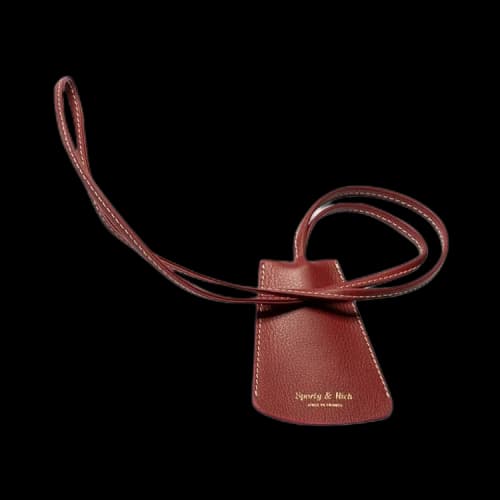 Sporty & Rich Lanyard Key Ring 'Bordeaux'