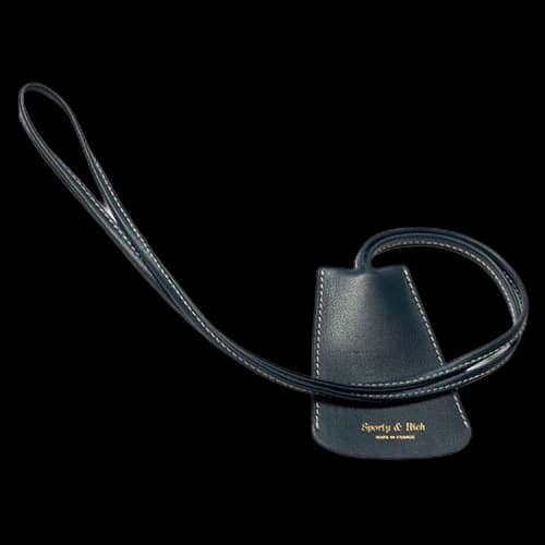 Sporty & Rich Lanyard Key Ring 'Navy'