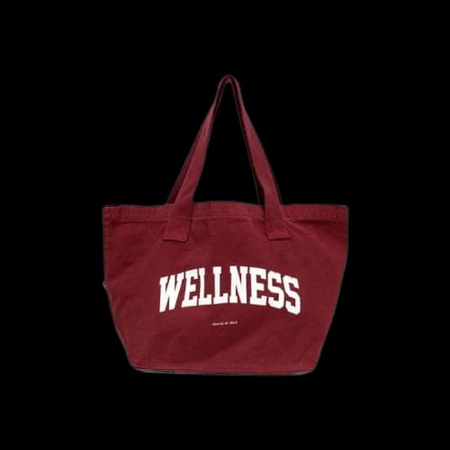 Sporty & Rich Wellness Ivy Tote Bag 'Merlot'