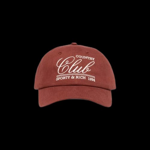 Sporty & Rich 94 Country Club Cap 'Maroon'