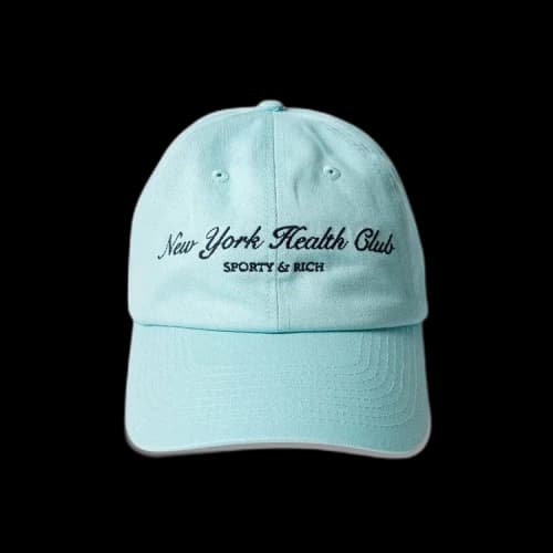 Sporty & Rich NY Health Club Embroidered Cap 'Blue'