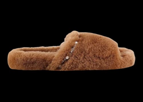 Jimmy Choo Acinda Shearling Slipper Brown