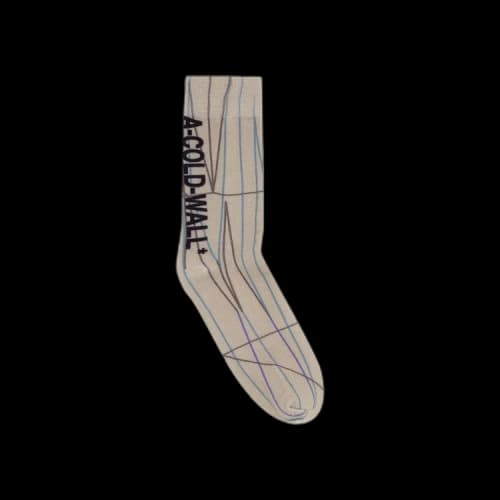 A-Cold-Wall* Knitted Pattern Socks 'Bone'