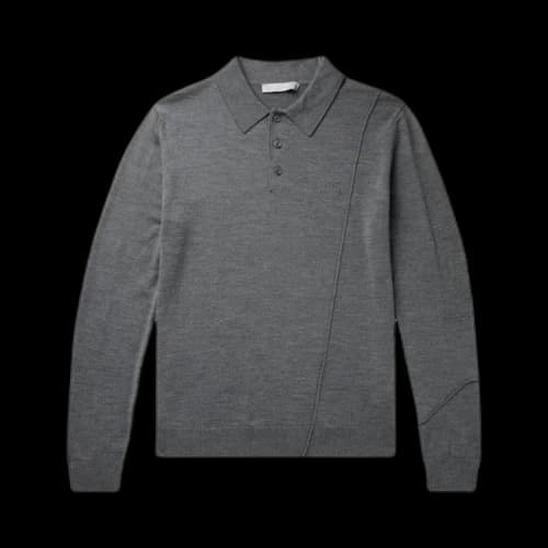 A-Cold-Wall* Merino Knitted Polo 'Flint'