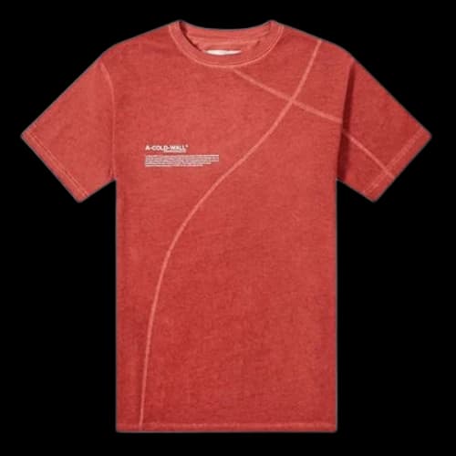 A-COLD-WALL* Mission Statement Tee Alphabet Slogan Short Sleeve Red