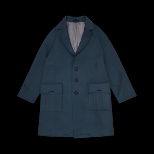 A-Cold-Wall* Heavyweight Overcoat 'Slate Blue'