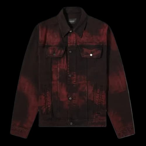 A-COLD-WALL* Erosion Trucker Jacket 'Burnt Red Light Grey'