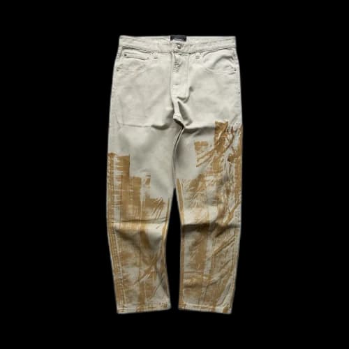 A-Cold-Wall* Pigment Trucker Jeans 'Chalk White'