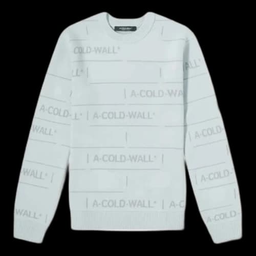 A-COLD-WALL* Chain Jacquard Knit Sweaters 'Ice Grey'