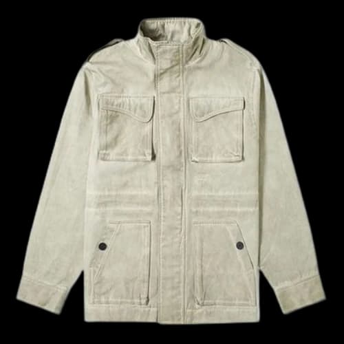 A-COLD-WALL* FW20 Solid Color Stand Collar Multiple Pockets Jacket light grey