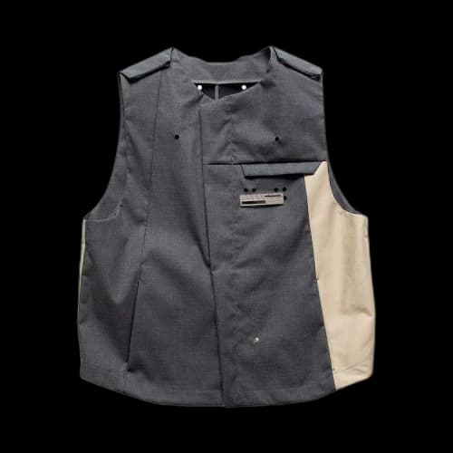 A-Cold-Wall* Woven Mackintosh Gilet 'Charcoal'