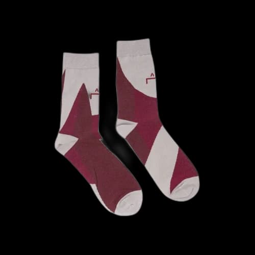 A-Cold-Wall* Geometry Socks 'Rust'