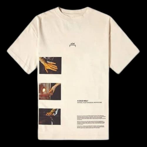 A-COLD-WALL* SS20 Glass Blower Tee Small logo Short Sleeve Unisex Beige