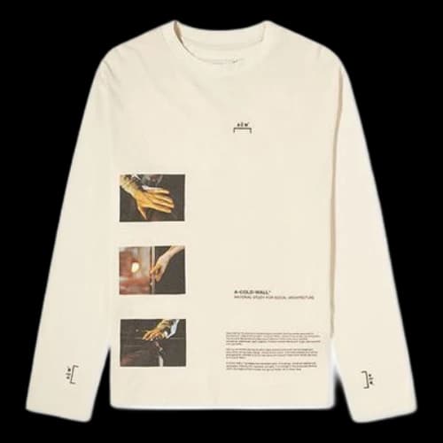 A-COLD-WALL* SS20 Long Sleeve Glass Blower Tee Logo Tee