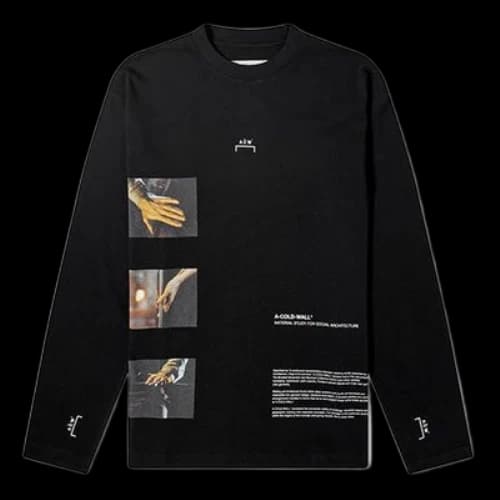 A-COLD-WALL* SS20 Long Sleeve Glass Blower Tee Unisex Black
