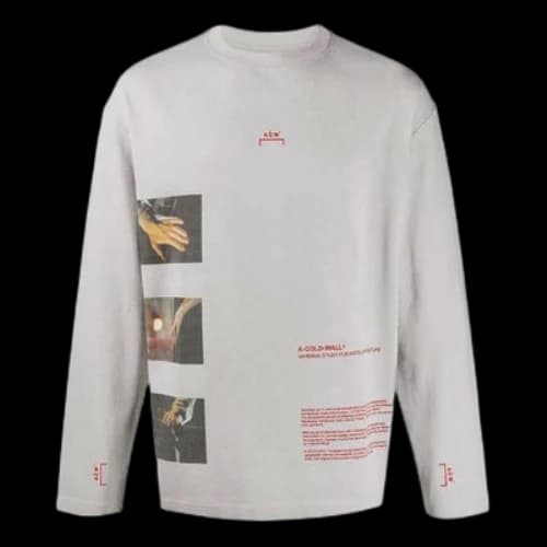 A-Cold-Wall* A-COLD-WALL Glass Printing Long Sleeves Gray