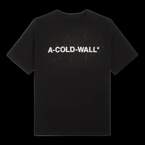 A-COLD-WALL* Knitted Logo T-shirt 'Black'
