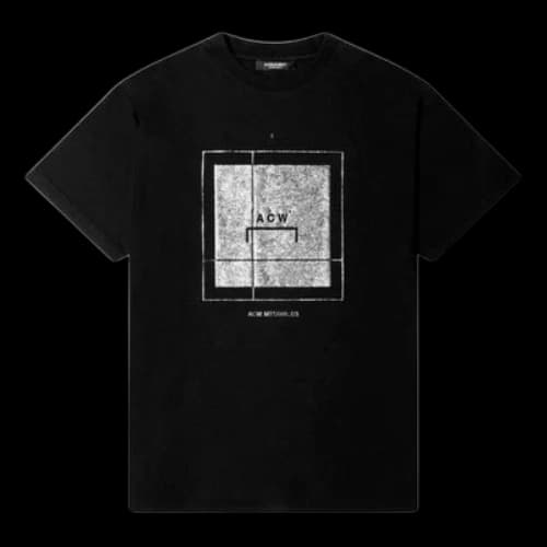 A-COLD-WALL* Foil Grid T-shirt 'Black'