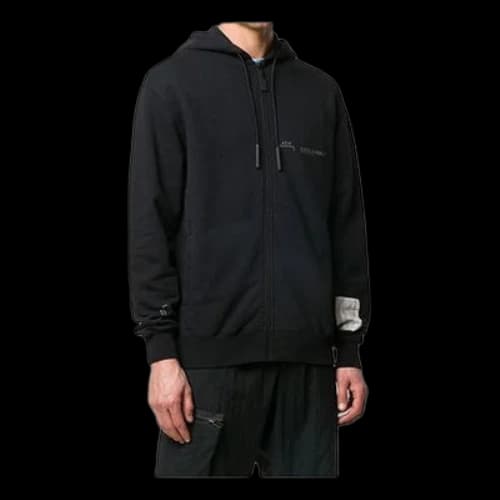 A-COLD-WALL* Logo Drawstring Zipper Black
