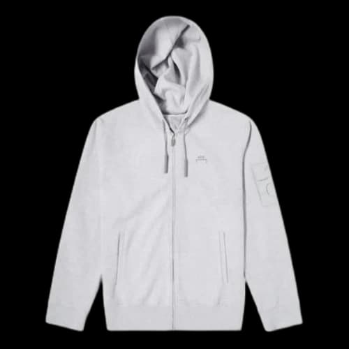 A-COLD-WALL* Essential Logo Zip Hoodie 'Grey Melange'