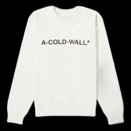 A-COLD-WALL* Essential Logo Crewneck Sweatshirt 'Bone White'