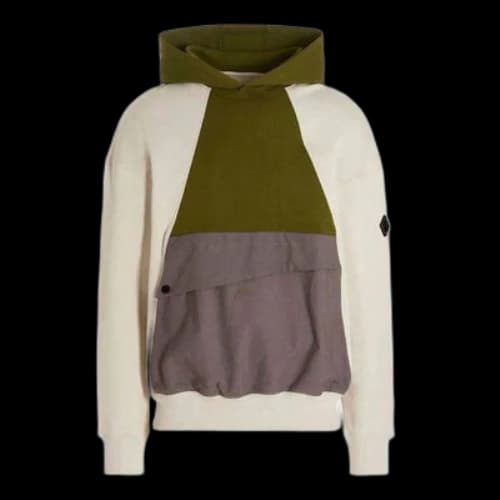 A-COLD-WALL* Flap-pocket Panelled Hoodie 'Off White'
