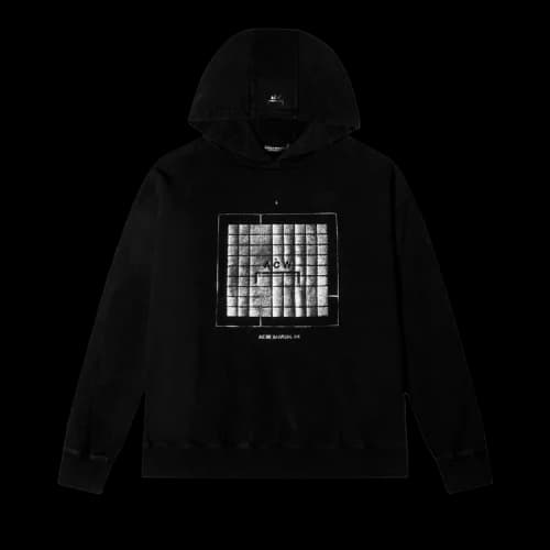 A-Cold-Wall* Foil Grid Hoodie 'Black'