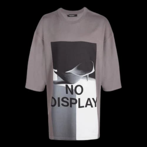 A-COLD-WALL* No Display Oversized T-Shirt 'Mid Grey'
